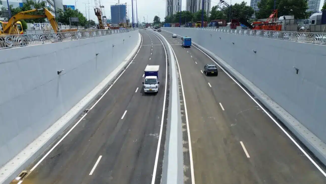 Hầm chui HC1-01 mới thông xe, tăng giá trị bất động sản khu vực, đặc biệt cho Gladia Khang Điền.