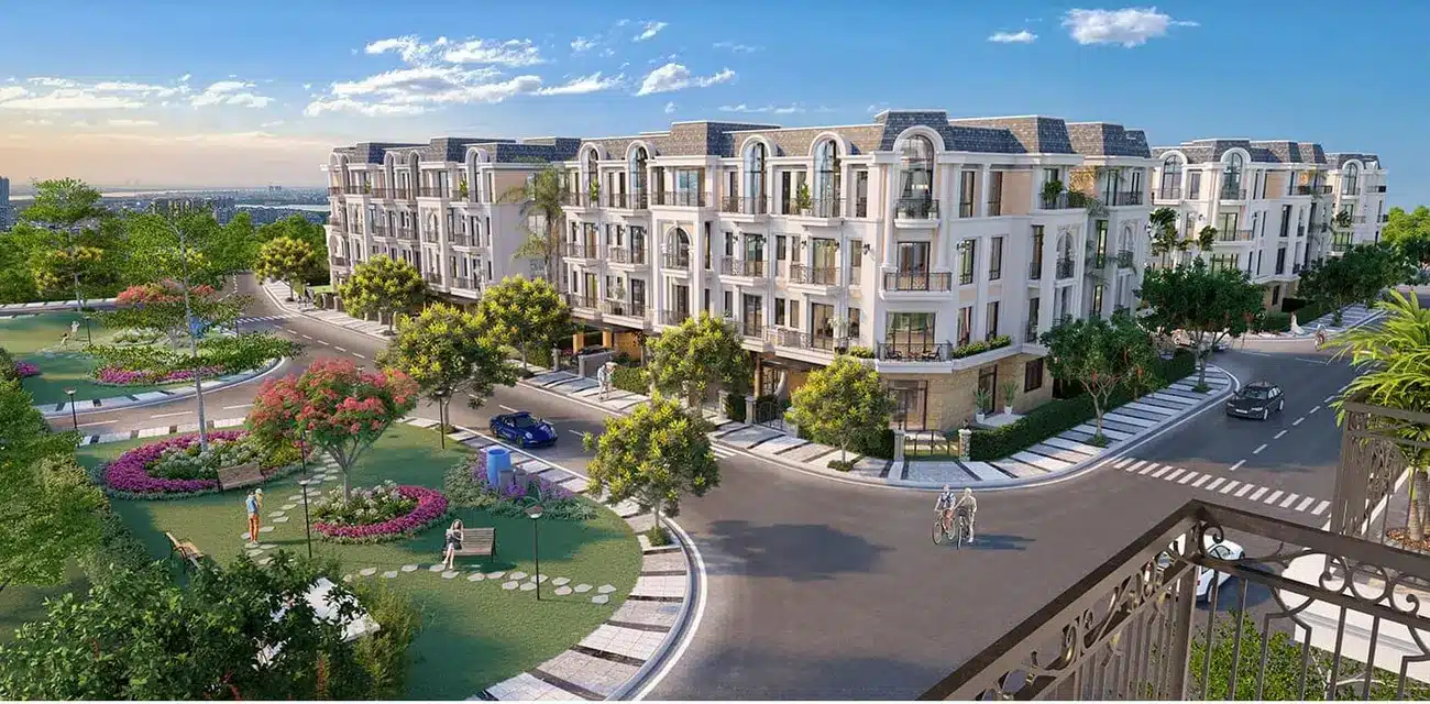 Không gian sống thanh bình và xanh mát tại Gladia Khang Điền, nơi mỗi ngày đều giống kỳ nghỉ dưỡng.