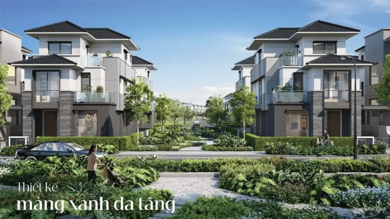 Không gian sống xanh và hiện đại tại Gladia Keppelland, kết nối thiên nhiên vào từng ngôi nhà.
