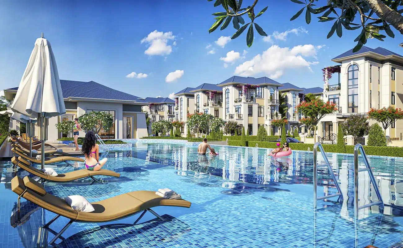 Thưởng thức không gian sống đẳng cấp tại Gladia The Waters với hồ bơi tràn bờ và tiện ích 5 sao.