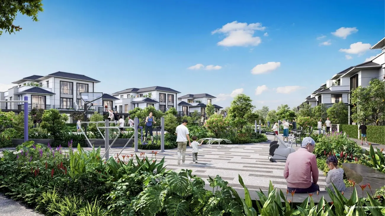 Khu biệt thự Gladia Keppelland với không gian xanh, tiện ích hiện đại thu hút nhà đầu tư miền Bắc.